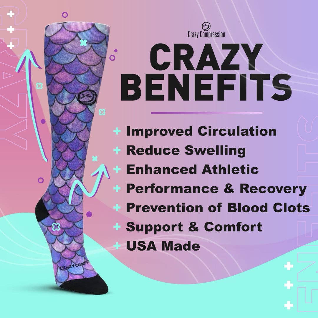 Crazy Compression - Wholesale Socks - Unisex - 360 Waving USA OTC Compression Socks (Standard & Extra Wide)11
