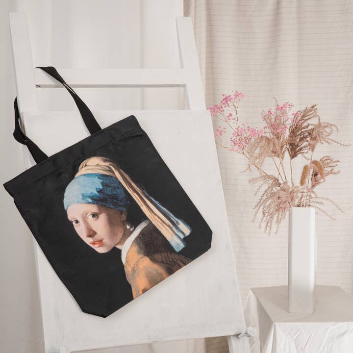 BOLSA DE TELA JOHANNES VERMEER "LA JOVEN DE LA PERLA" para venta al por mayor de Pitextile