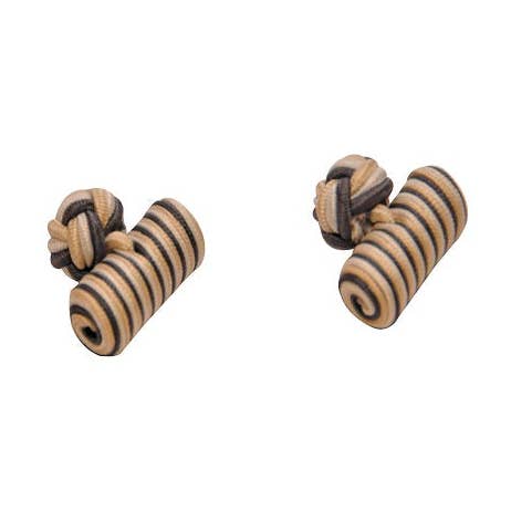 AusCufflinks – wholesale Cufflinks – Yellow, Grey & White Barrel Cufflinks0