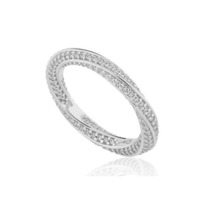 Seduce Me Ring in Rhodium for wholesale by VIVA VIDA