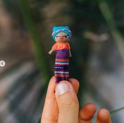 Mexitraders - Wholesale Doll – Kids - Single Worry Doll in a textile pouch - refill stock1