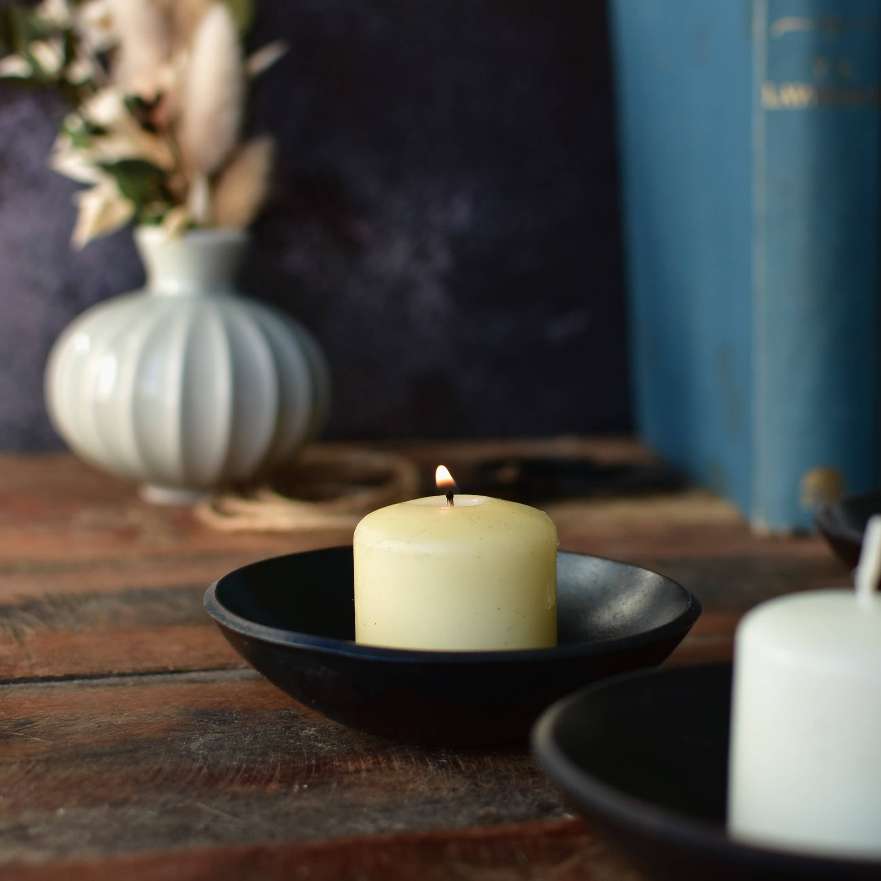 Coach House Forge – wholesale Candle holder – Pressed Iron Bowl Candleholder/Ring Bowl5