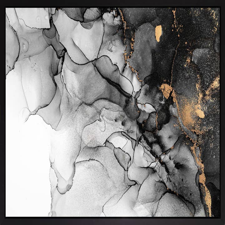 Leinwandbild mit Schattenfugenrahmen - Linear Flow für den Großhandel von Queence