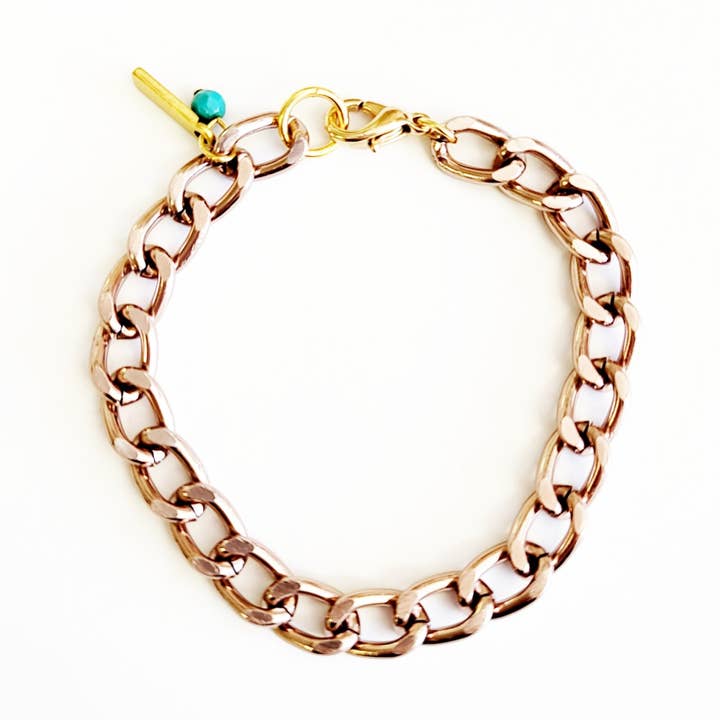 Braccialetto a catena in oro rosa per la vendita all'ingrosso da parte di MINU Jewels