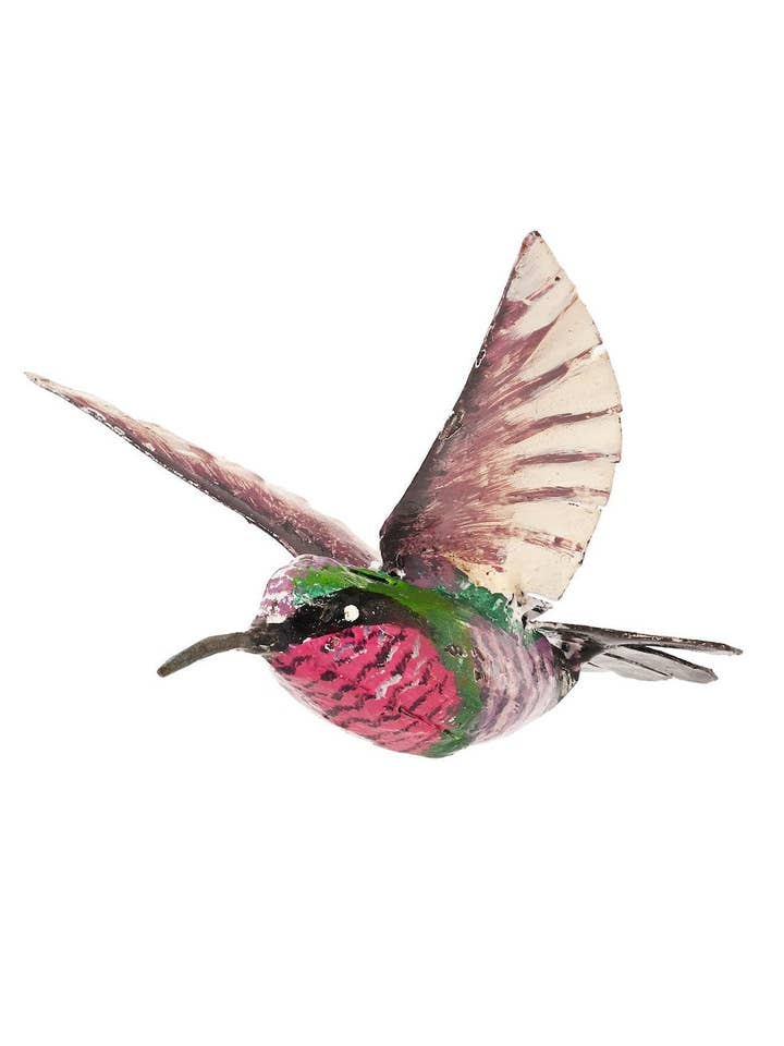 Recycled Metal Hummingbird Hanging Sculpture for wholesale by Swahili | AFRICAN MODERN