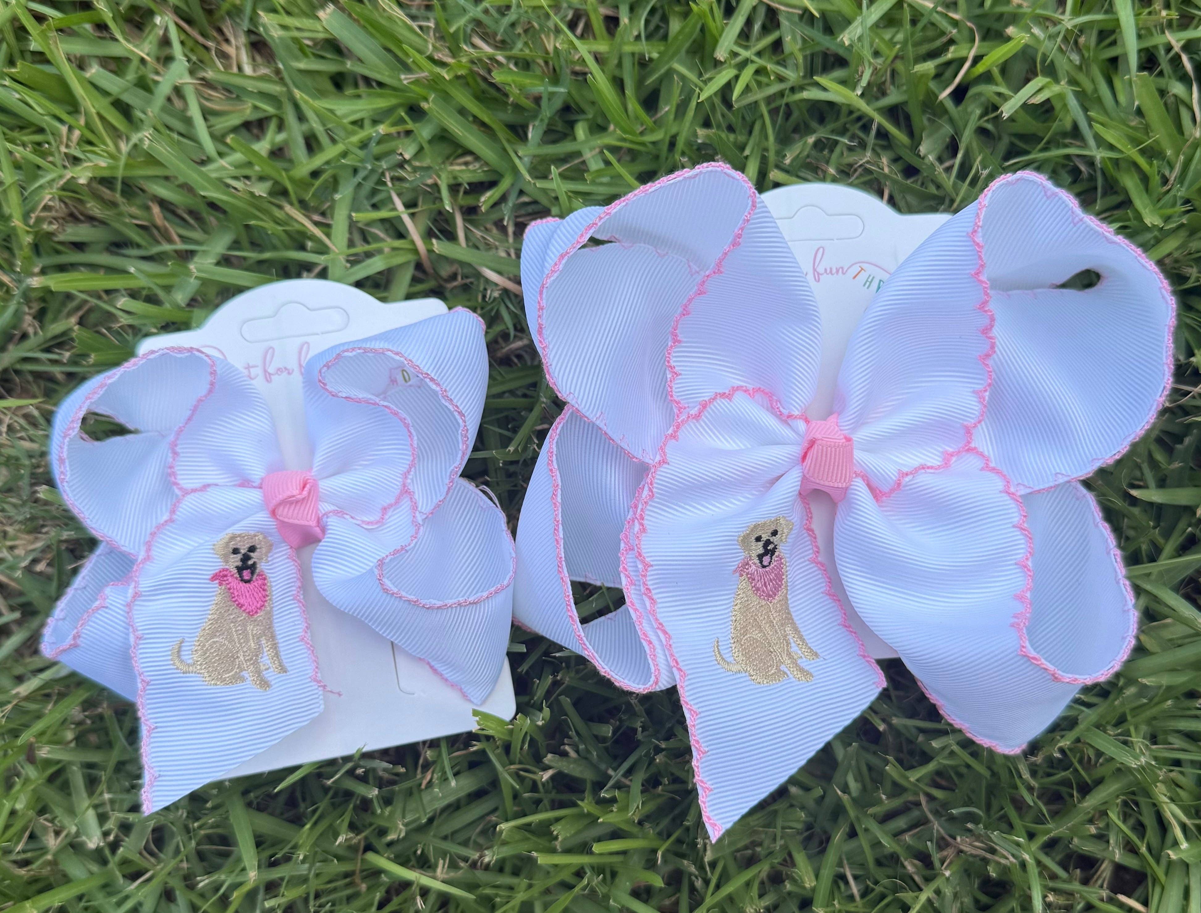 Just For Fun Threads – Großhandel Haarschleife – Kinder – Mädchen Hund Gestickte Mondstich Haarspange1