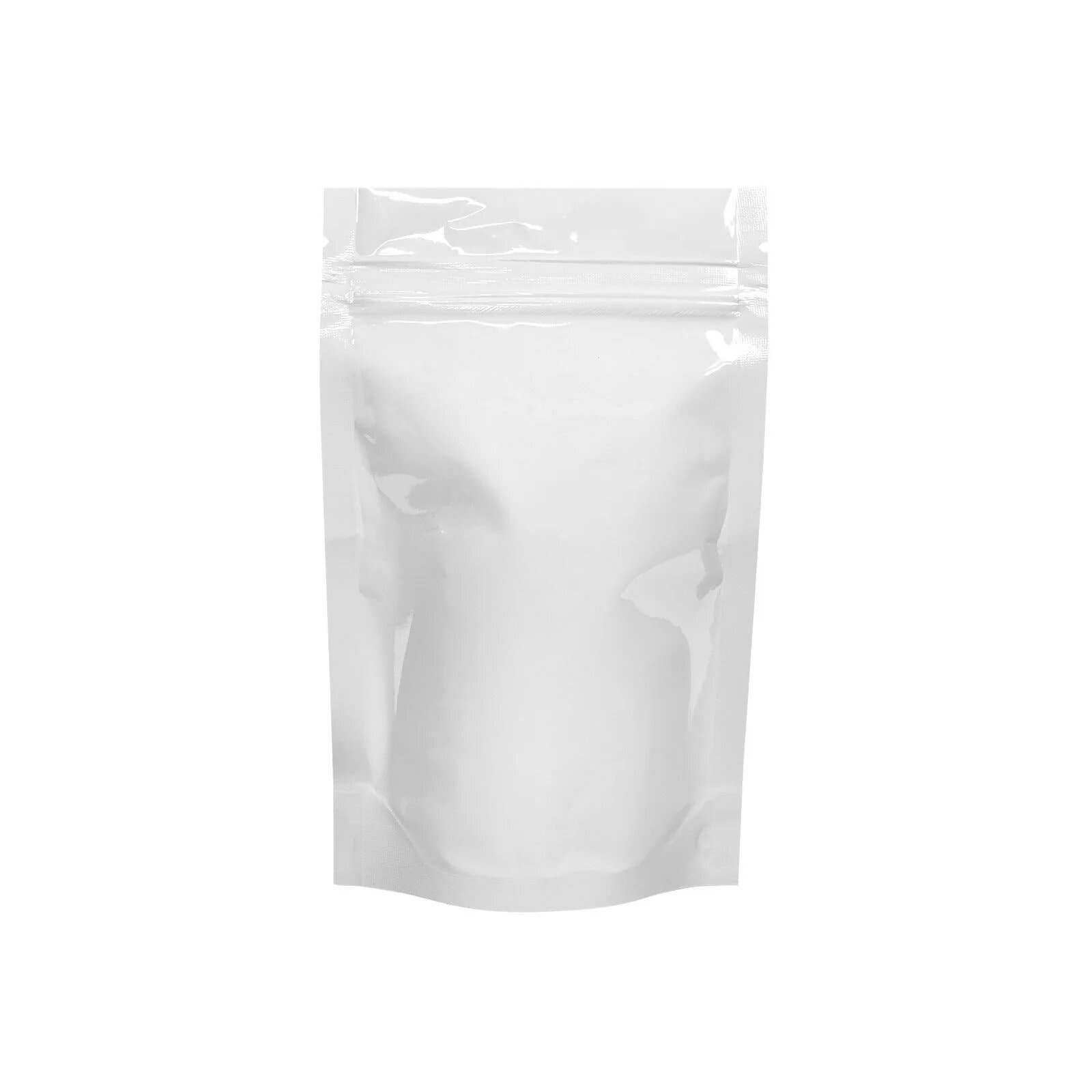 Human Objects® - Wholesale Food Storage Wrap/Bag - Mylar Bag Tear Notch All White 1/4oz