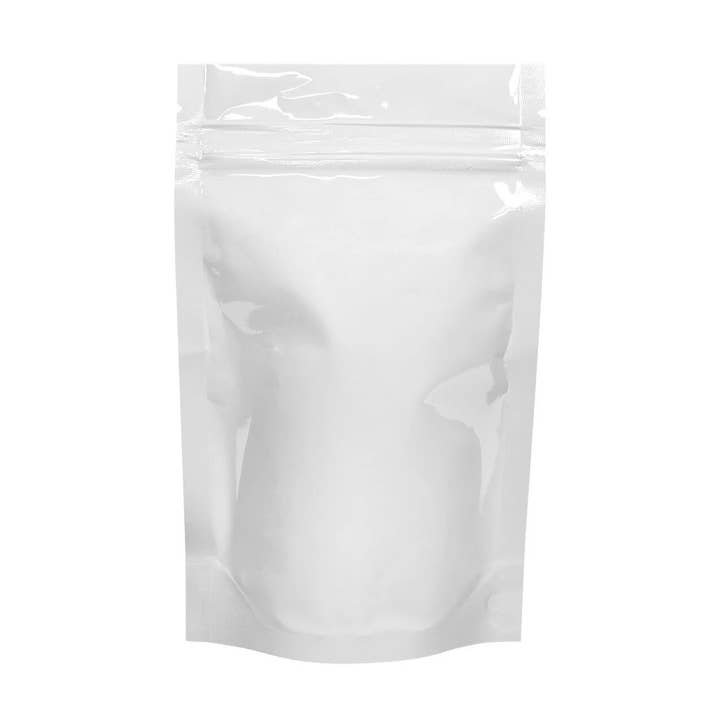 Human Objects® - Wholesale Food Storage Wrap/Bag - Mylar Bag Tear Notch All White 1/4oz0