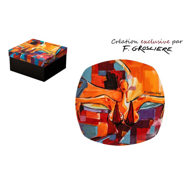 AU5021 Bord 19 cm De Arty Vrouw door F. Grosliere voor wholesale door Socadis