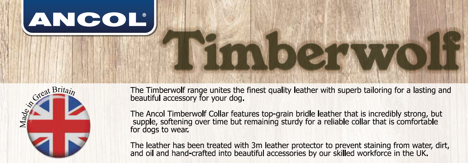 Ancol Pet Products Ltd - Vendita all'ingrosso Collare - Cani - Collare in pelle Timberwolf Sable4