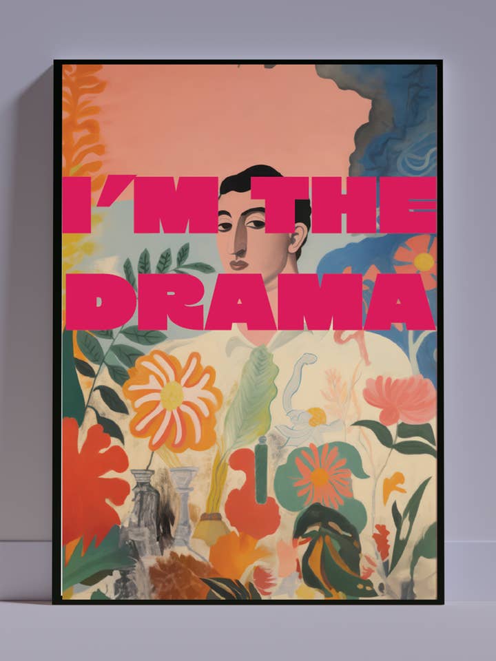 I'm the Drama Print for wholesale by Stripey McButt Face