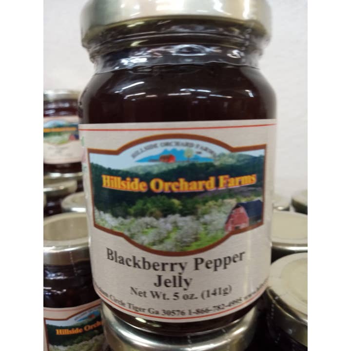 Blackberry Pepper Jelly 5 oz for wholesale by Hillside Orchard Farms