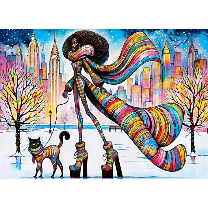 Masterpieces Puzzles - Wholesale Puzzle - Adult - Catwalk Couture - Chic Kitty Stroll 1000 Piece Jigsaw Puzzle1