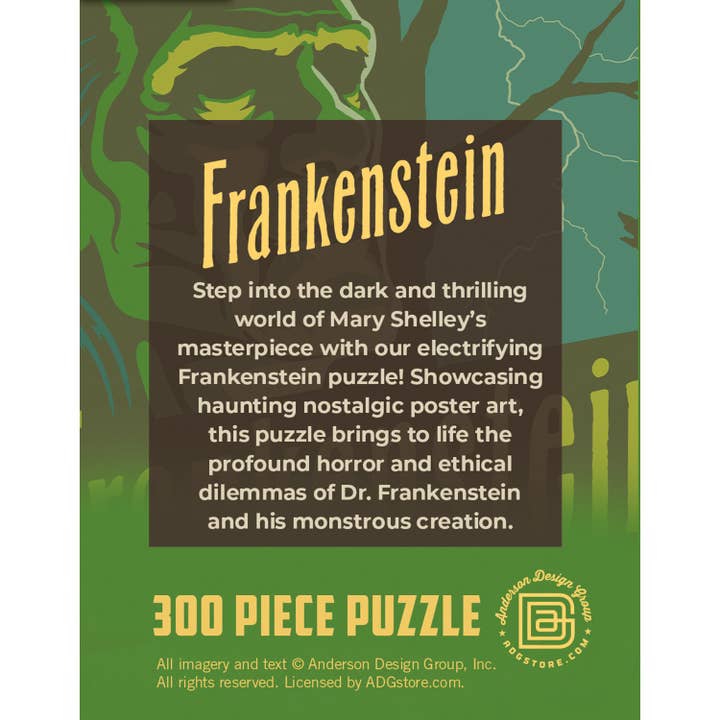 Masterpieces Puzzles - Wholesale Puzzle - Adult - Frankenstein 300 Piece Jigsaw Puzzle2