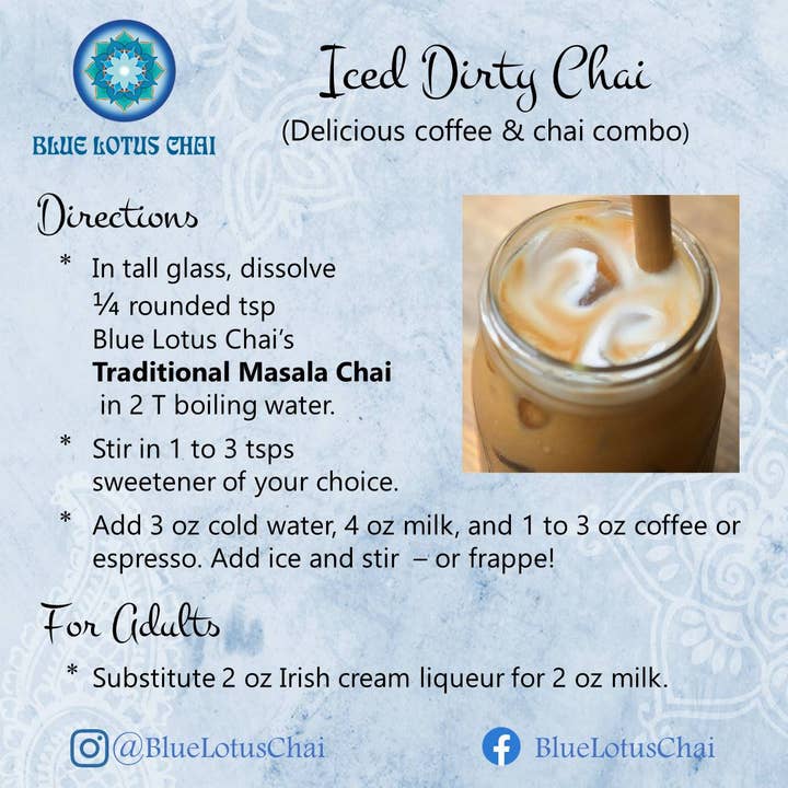 Blue Lotus Chai Company - Wholesale Loose Tea - Traditional Masala Chai - 3oz Tin (100 cups)2