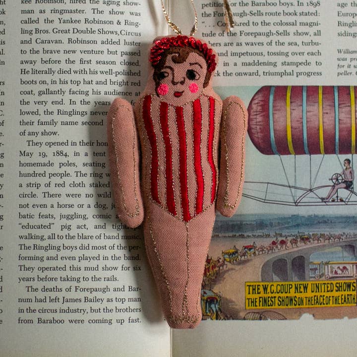 Chubby Carnival Babies - Cotton & Lavender filled Ornament for wholesale by Skippy Cotton