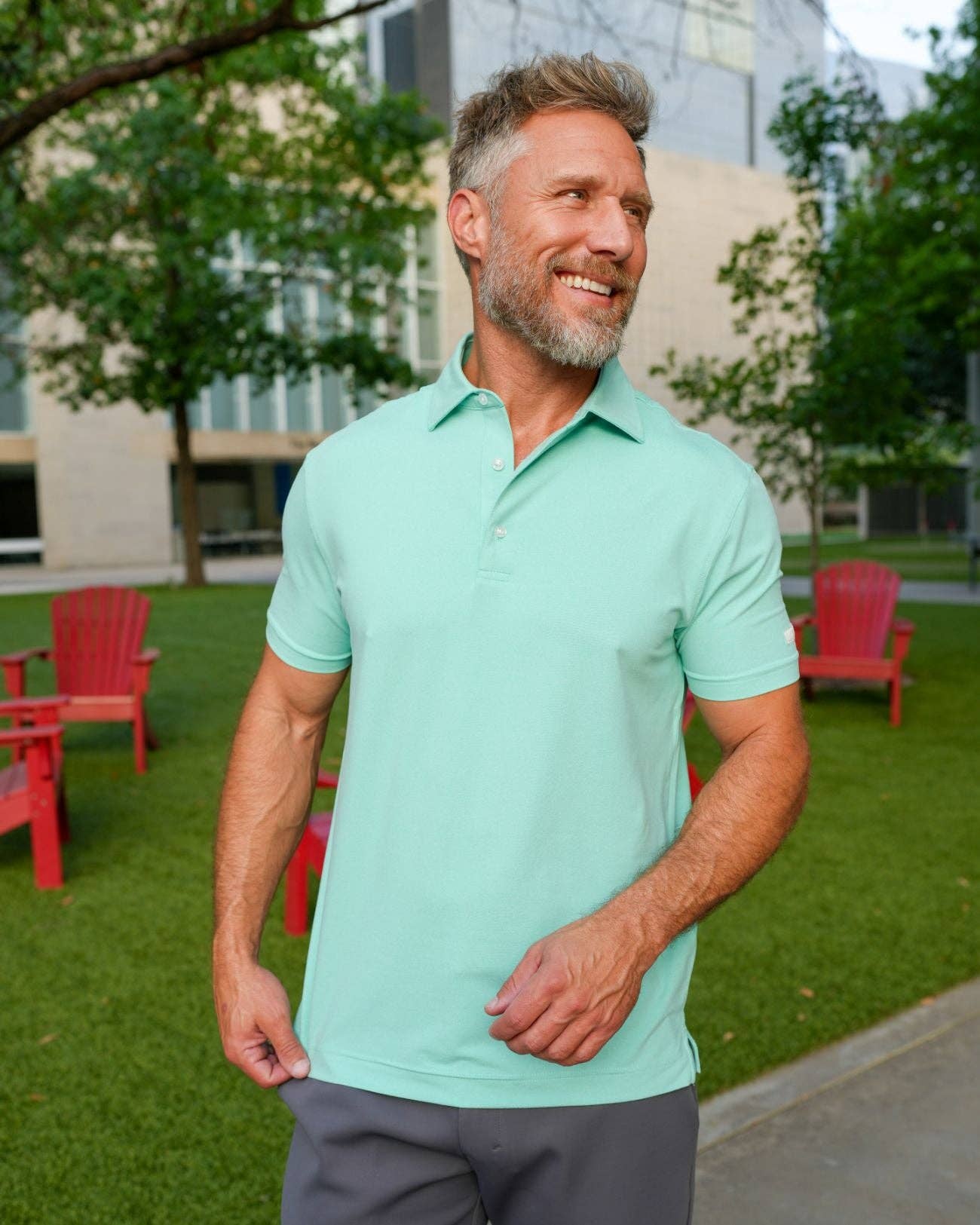 USA Palm - Wholesale Polo - Men's - Heathered Polo48