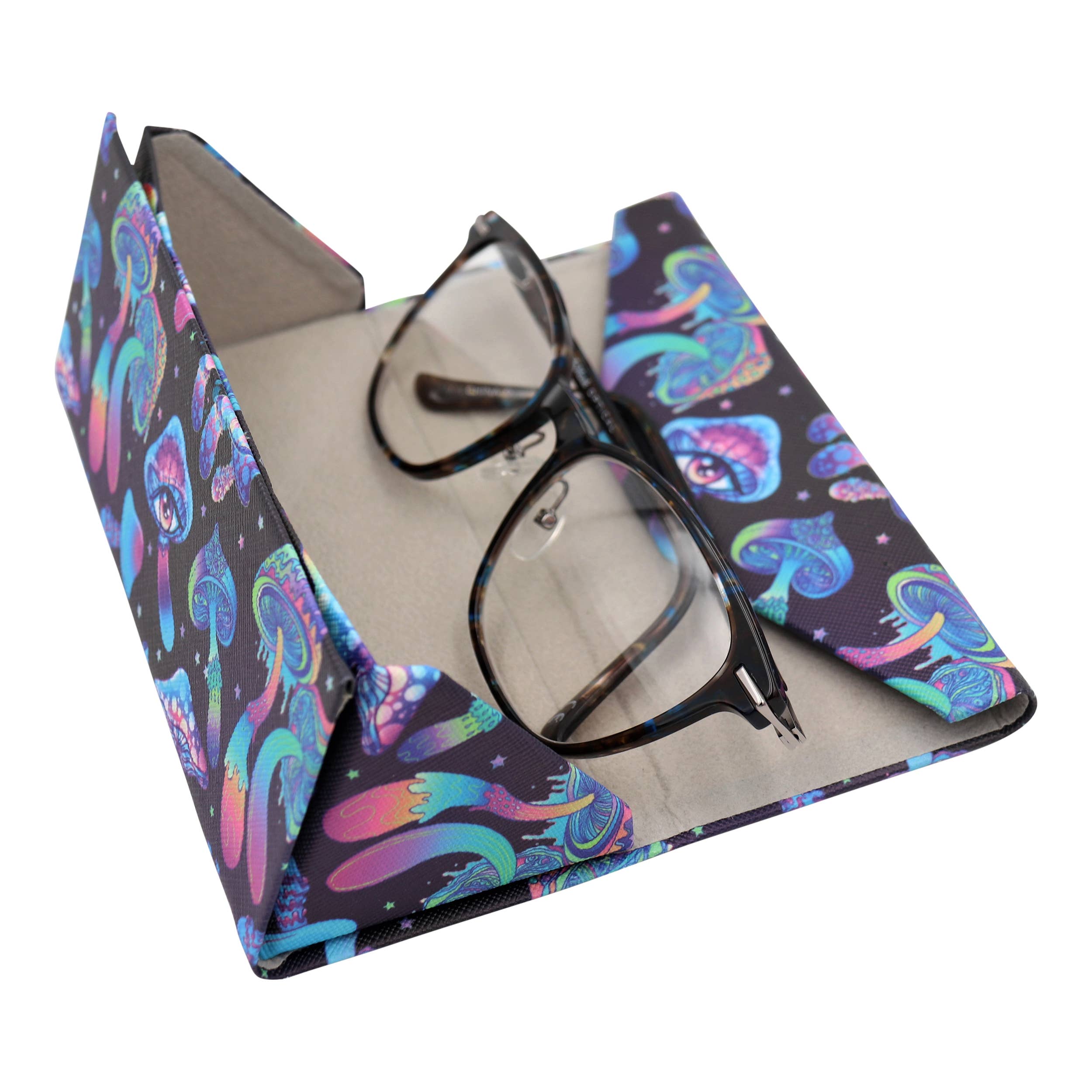 Real Sic – wholesale Fodral för glasögon och solglasögon - Unisex – Trippy svamp glasögon fall - ockult - Veganskt läder6