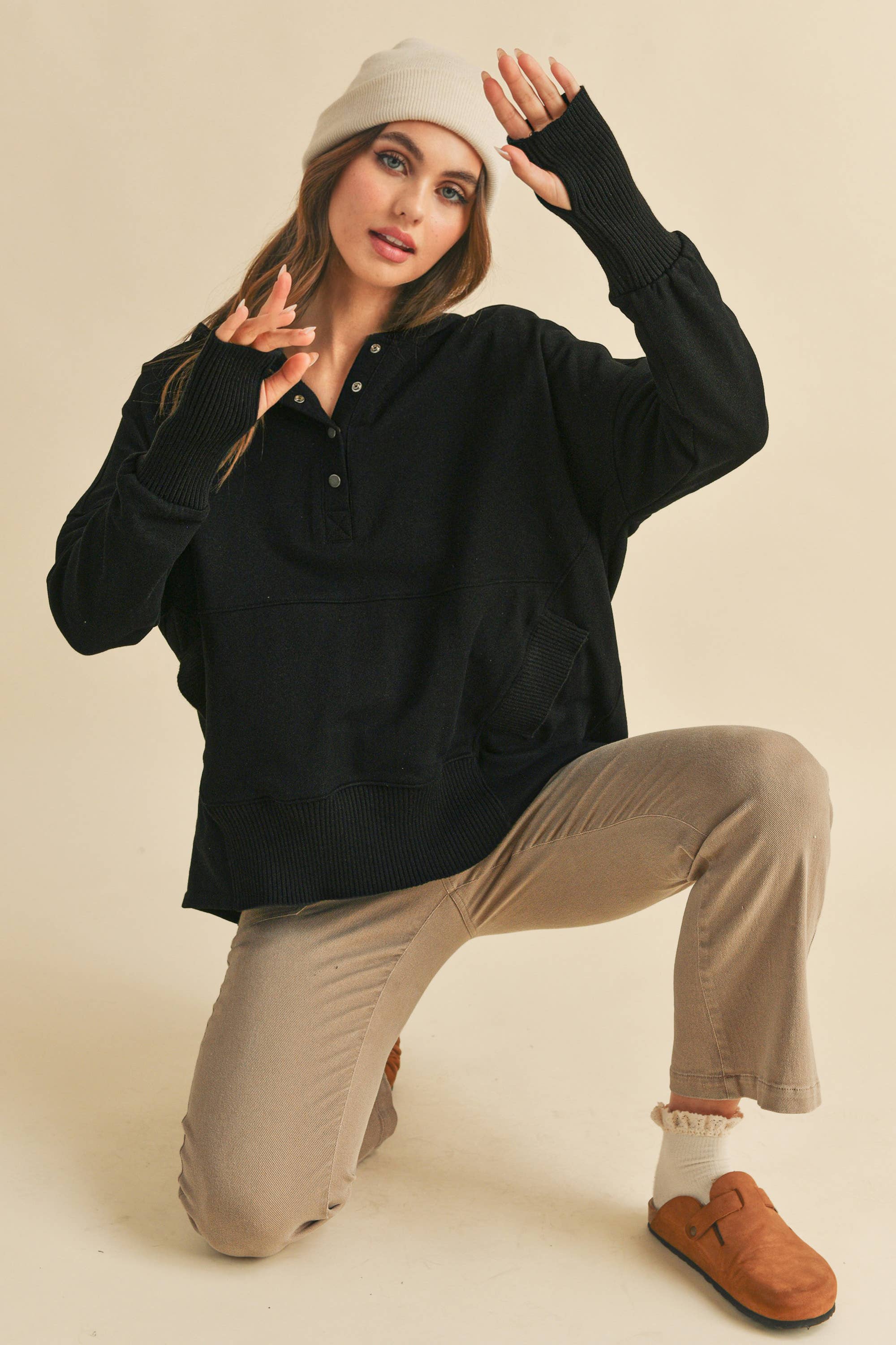 AEMI + CO - Wholesale Sweatshirt - Women's - *SMALL ONLY* 532AK Vivi Pullover2