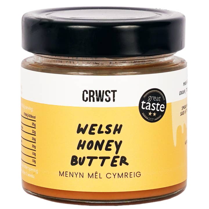 Welsh Honey Butter (210g) for wholesale by Crwst
