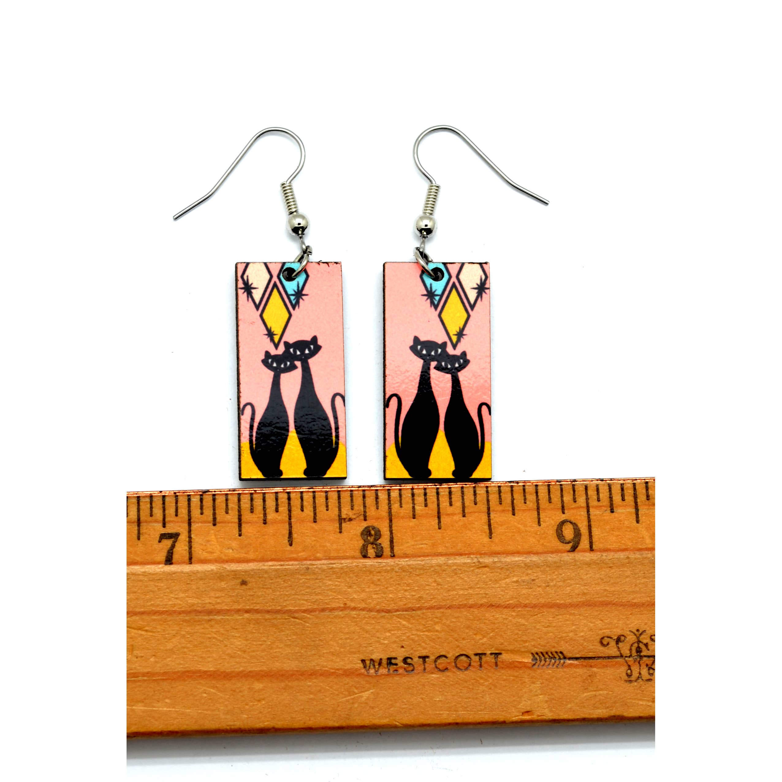Dunitz & Company - Wholesale Dangle Earrings - Atomic Cats Mid Century Style Dangle Earrings - Assorted7