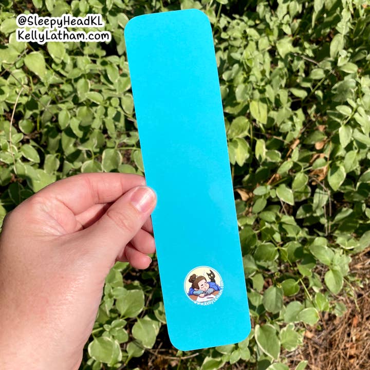 Kelly Latham Art - Wholesale Bookmark - White Cat and Flowers, Bookmark, Cat Lover, Gift, Bookstore2