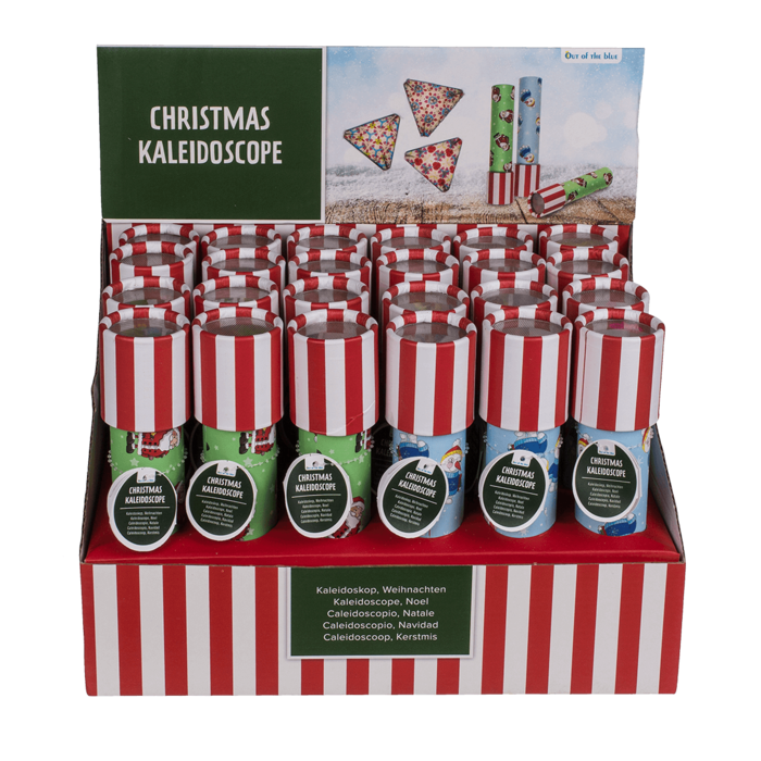 Out of the blue KG - Vente Appareil photo kaléidoscope – enfant et bébé - Kaléidoscope de Noël, env. 19 x 4,2 cm, 2 modèles assortis1