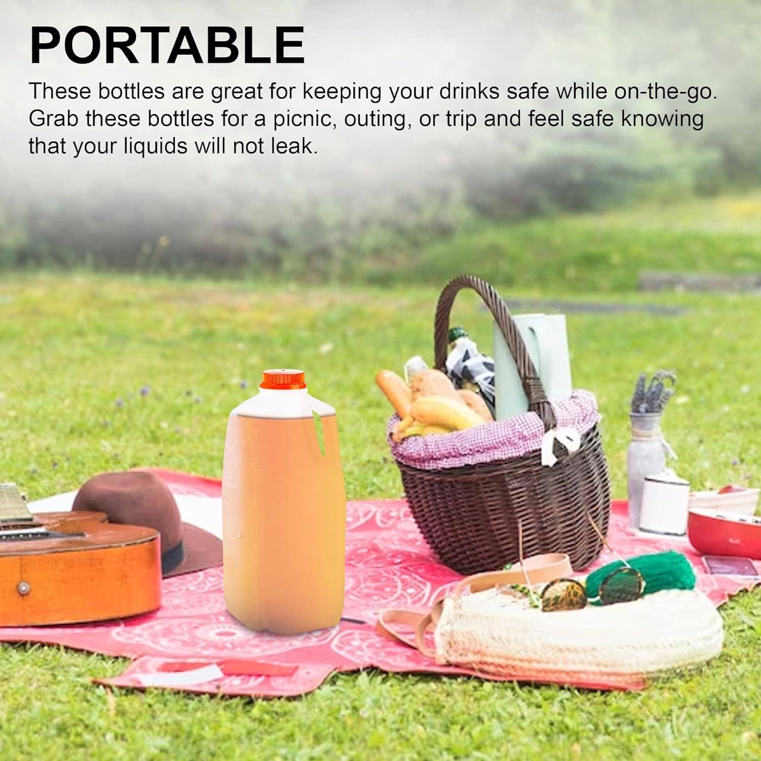 MT Products - Wholesale Water Bottle - MT Products 64 oz. HDPE Plastic Juice/Milk Bottles5