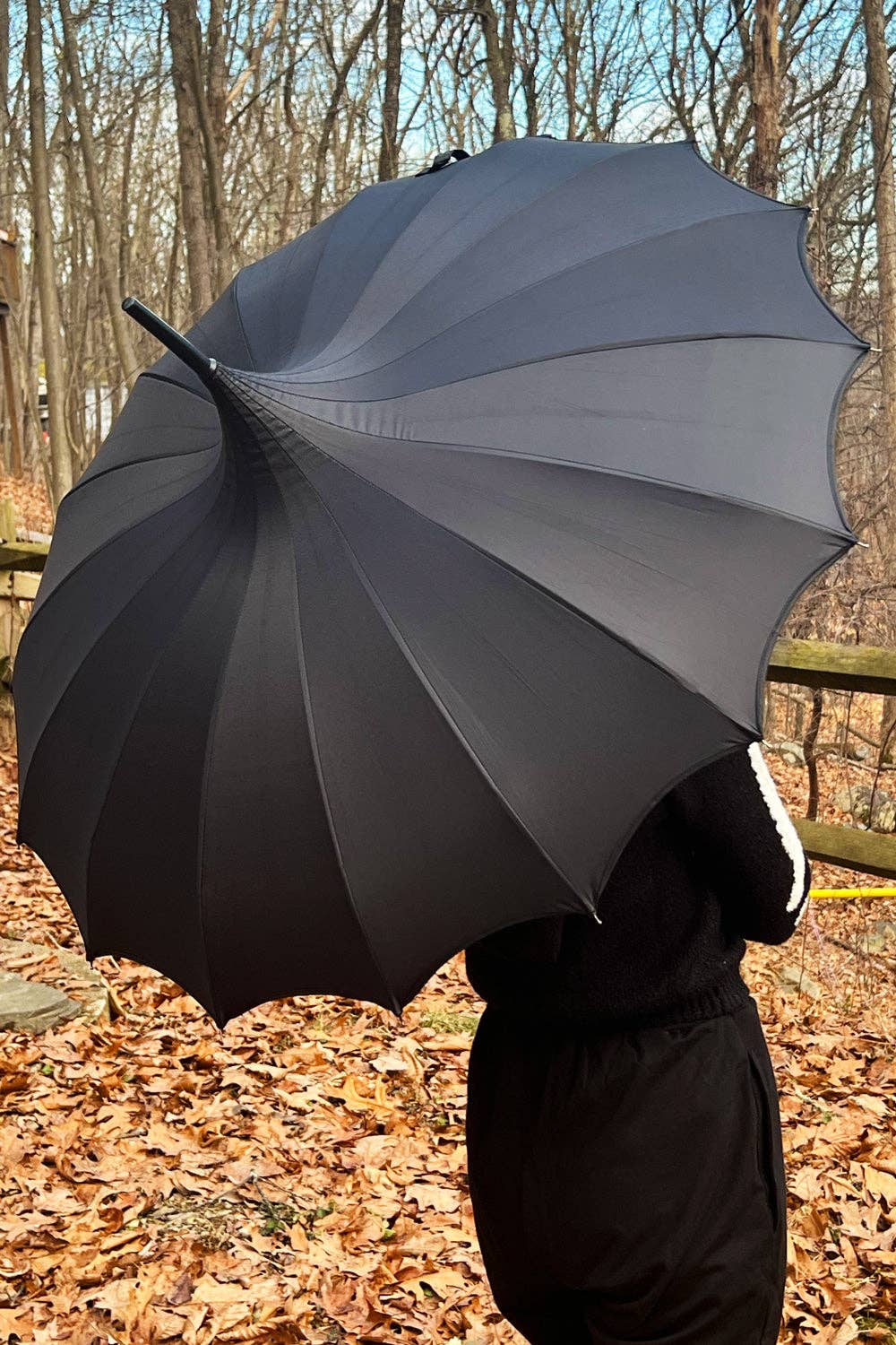 vampirefreaks - Wholesale Umbrella - Unisex - Batwing Pagoda Umbrella [MIDNIGHT BLACK]9