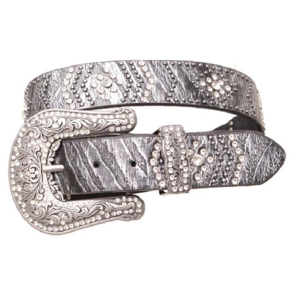 Paperdoll – wholesale Belt – Women's – WESTERN RHINESTONE LEATHER STUD BELT2