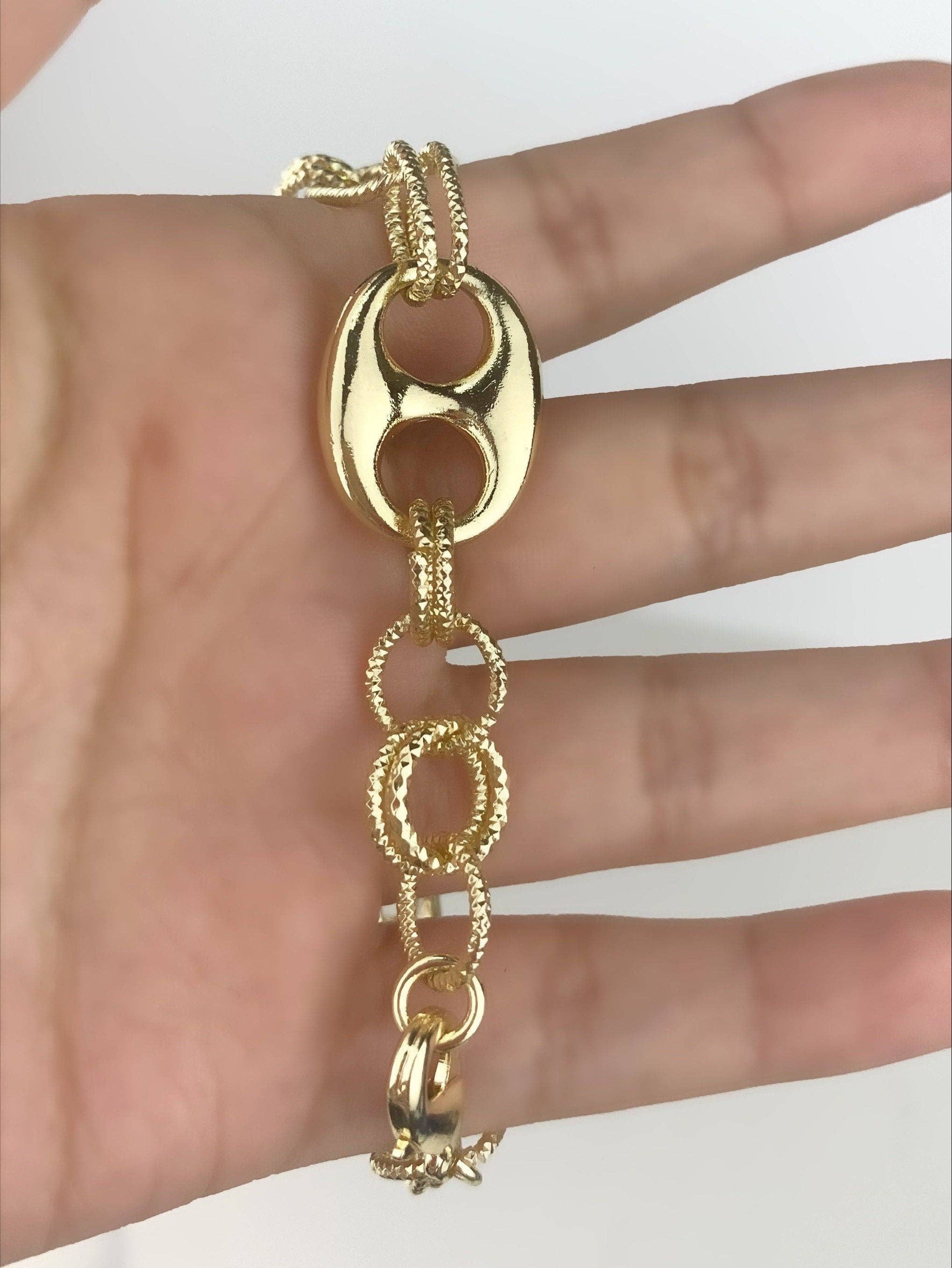 DIJU Jewelry - Wholesale  - 18k Gold Filled Cubic Zirconia Fashion Charms Bracelet Wholesale Jewelry Making Supplies4