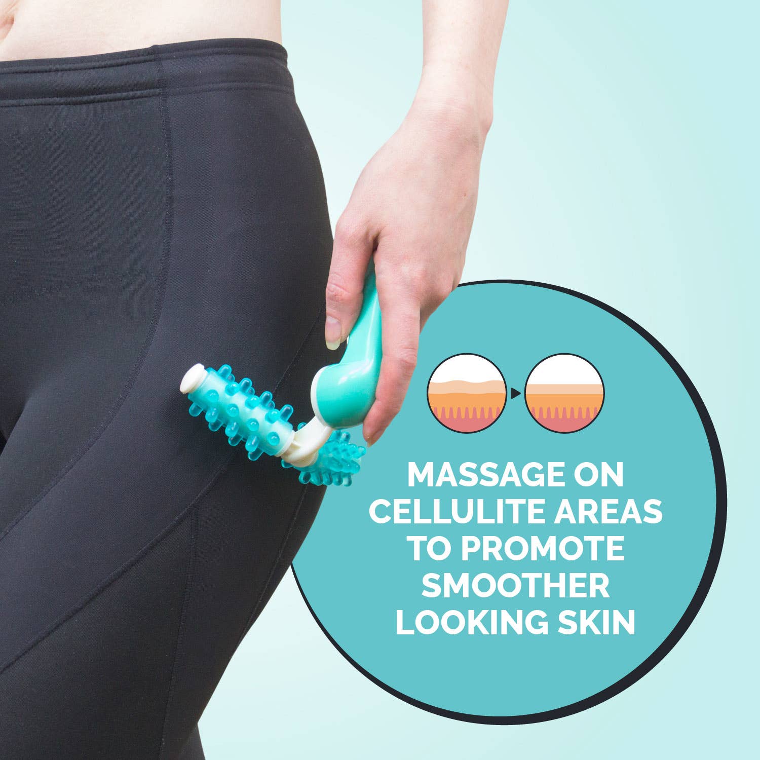 Green Lindo Spiky Roller - Cellulite Massager for wholesale on Faire2