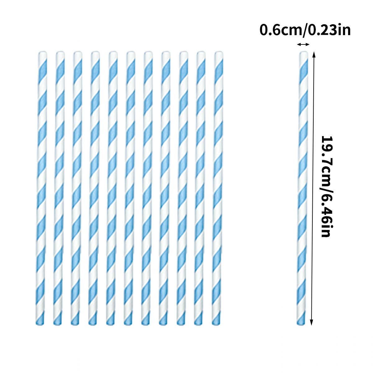 HanNicara – wholesale Drinking straw – 100pcs Biodegradable Colourful Paper Drinking Straws M25W3540