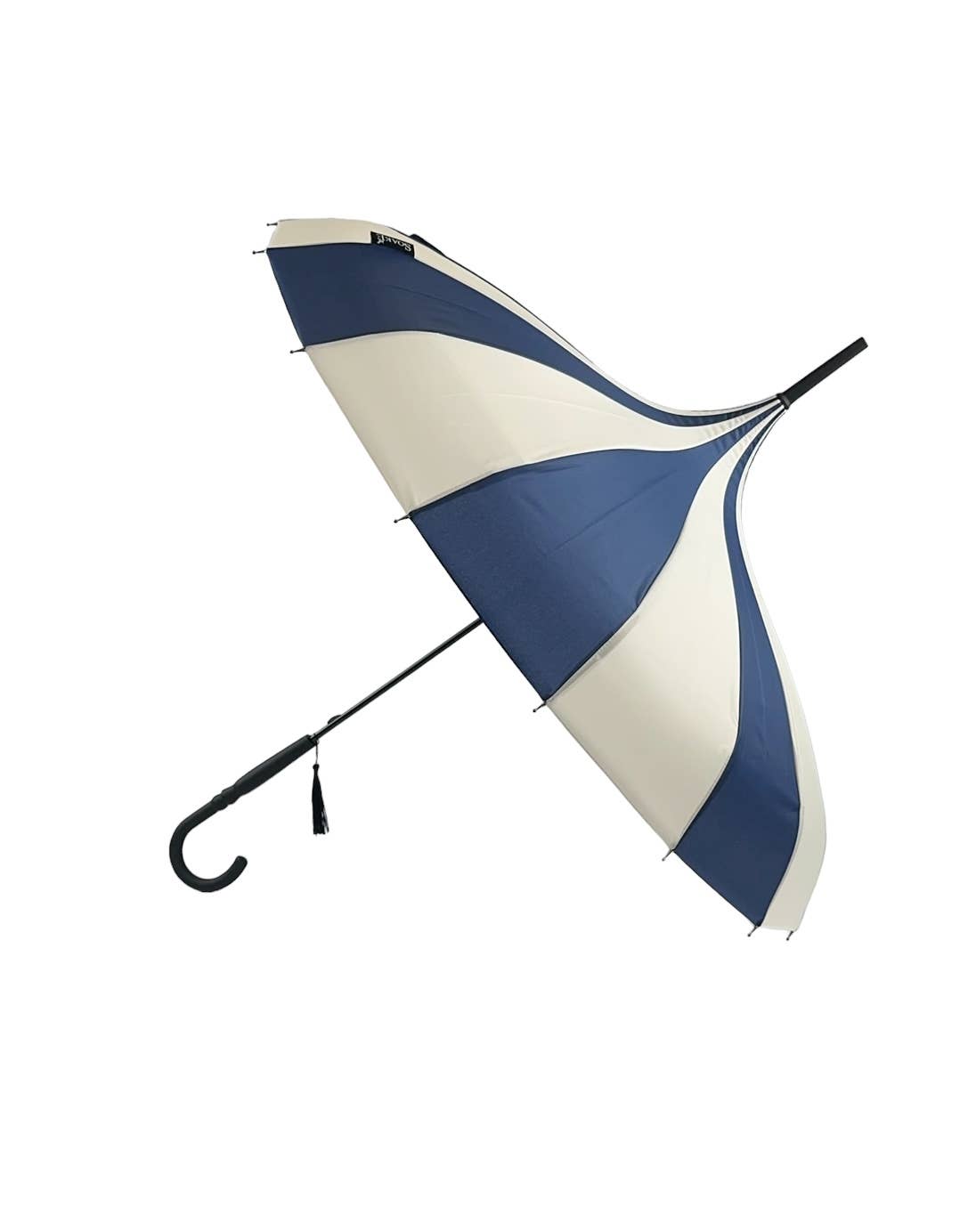 Soake - Wholesale Paraplu - Dames - Soake Boutique klassieke pagode-paraplu in marineblauw en crème5