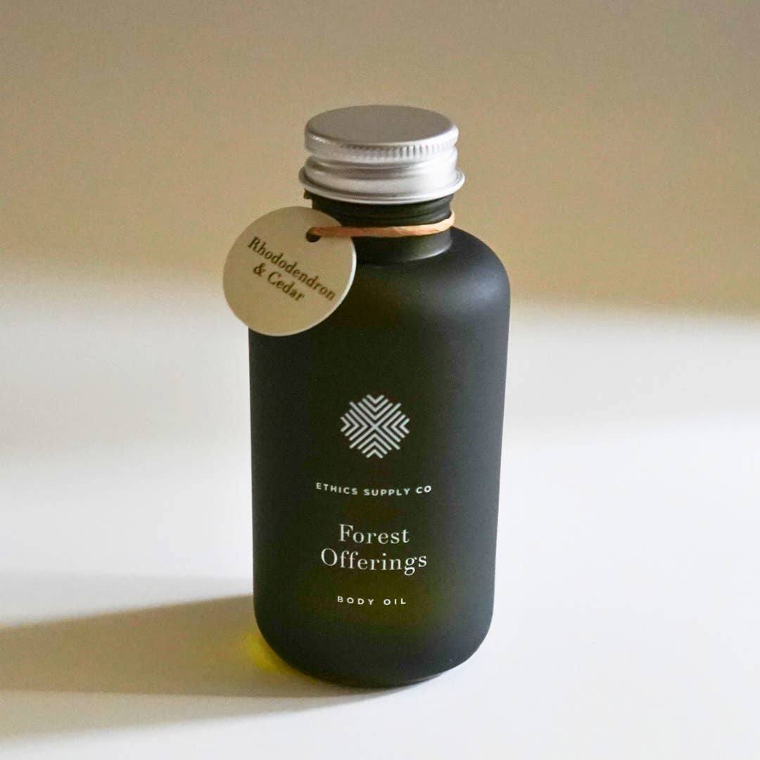 Ethics Supply Co. - Wholesale Bath/Body Oil - Forest Offerings: Rhododendron & Cedar Body Oil