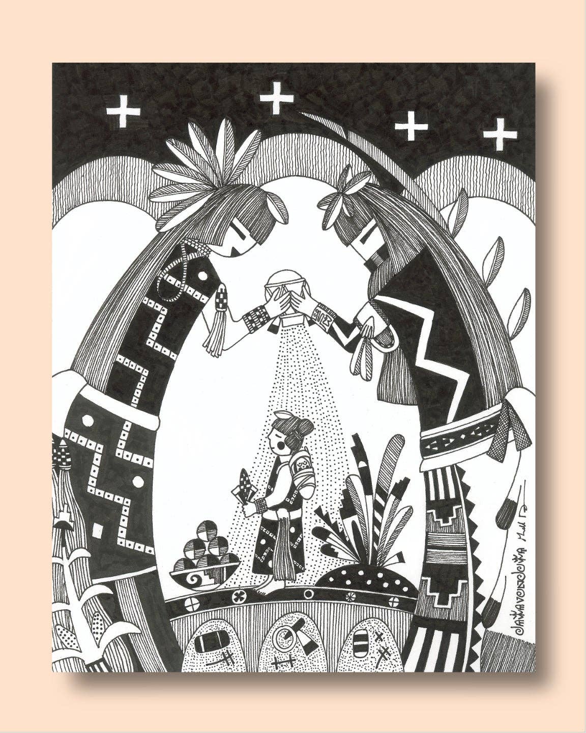 Fourth World Design - Vente Affiche d'art - Bénédiction de l'enfant2