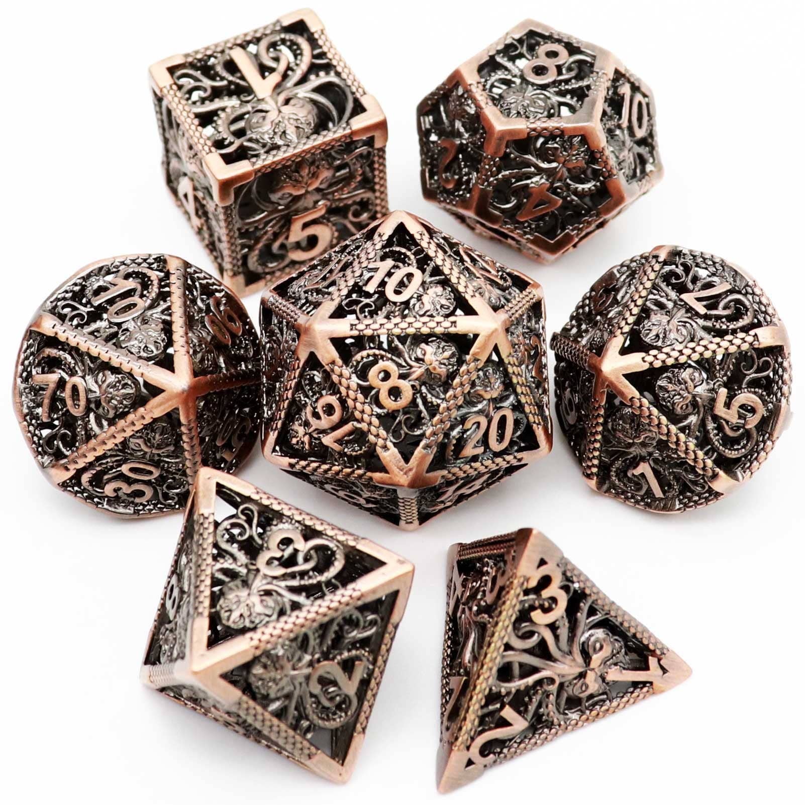 Cultivation Games - Wholesale Dice - Hollow Metal Dice set (16mm, random style) 3