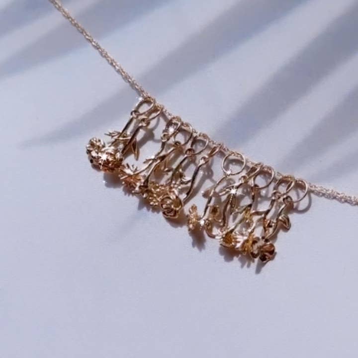 Solid Gold Birth Flower Charm for wholesale by La Kaiser