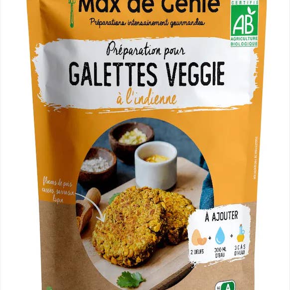 Max de Genie - Wholesale Bread Mix - Organic preparation for Indian veggie galette