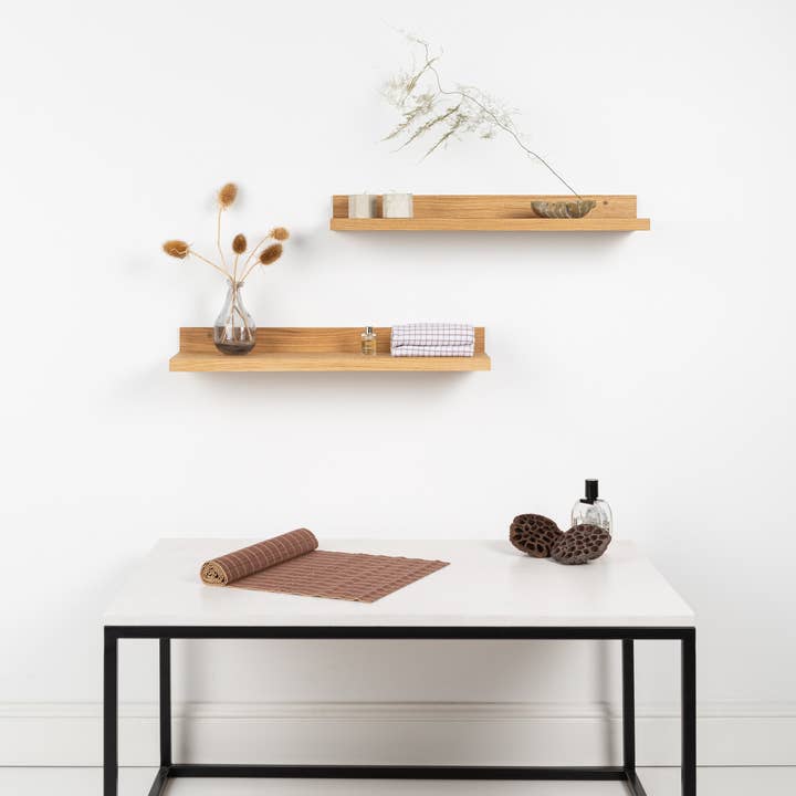 ValiaiDesign - Vendita all'ingrosso Mensole da parete - Mensola a muro galleggiante in legno di quercia2