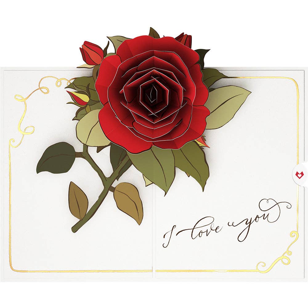 Lovepop Cards - Wholesale Love Card - I Love You Roses 5x7" Pop-Up Card5