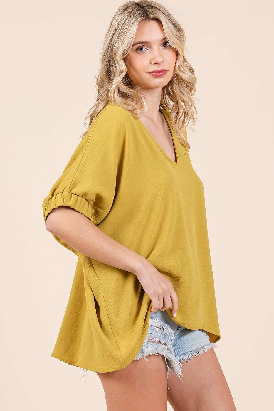 mittoshop – wholesale Blus - Dam – DOLMAN ELASTISK ÄRM ÖVERDIMENSIONERAD TOPP11