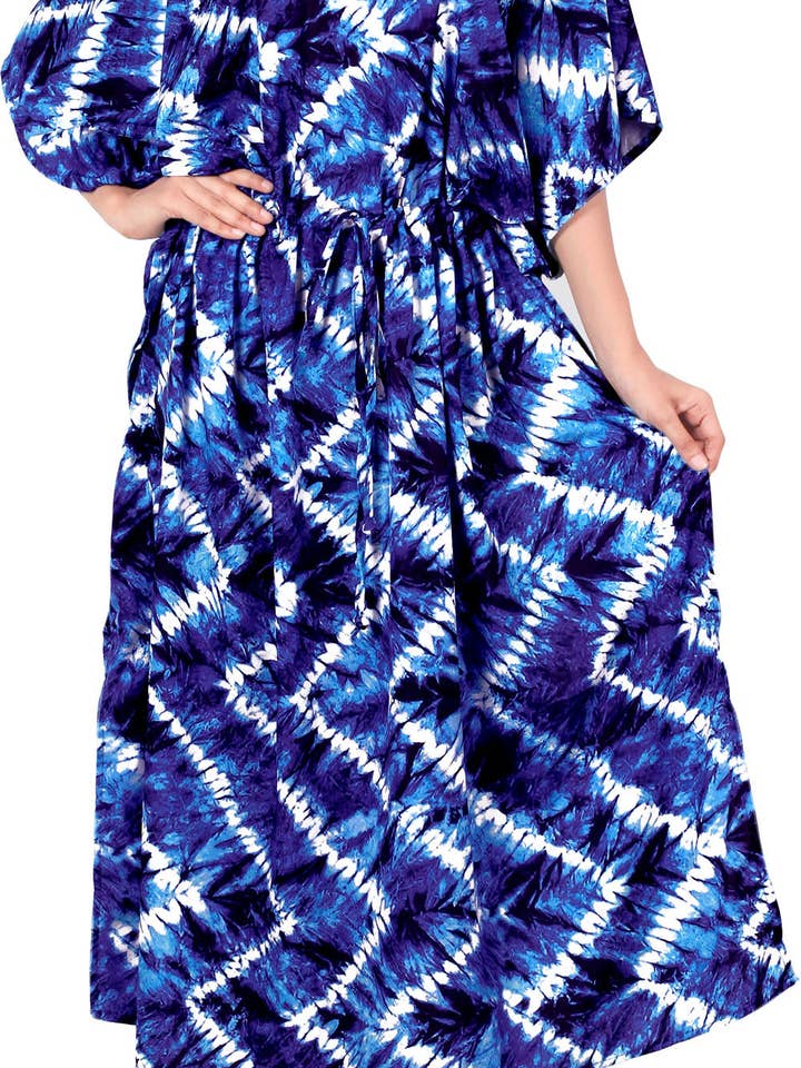 Grave Dye Waves Caftan para Mulher por atacado de Happy Bay / La Leela