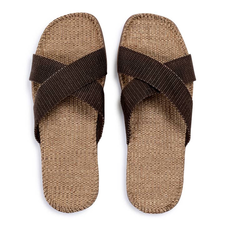 Shangies by Stilov - Wholesale Sandalen - Uniseks - Shangies uniseks jute sandaal – bruin koffie1