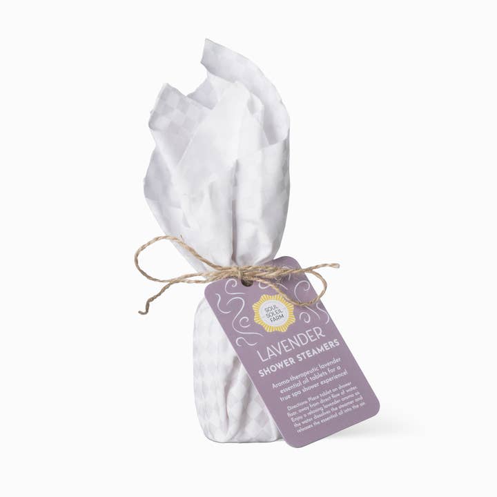 Lavender Shower Steamers for wholesale by soulsoleilfarm