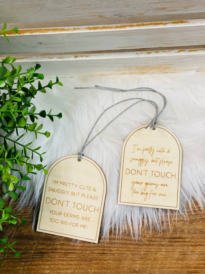 Arched germ tag for wholesale by Ashleys Designs Wholesale