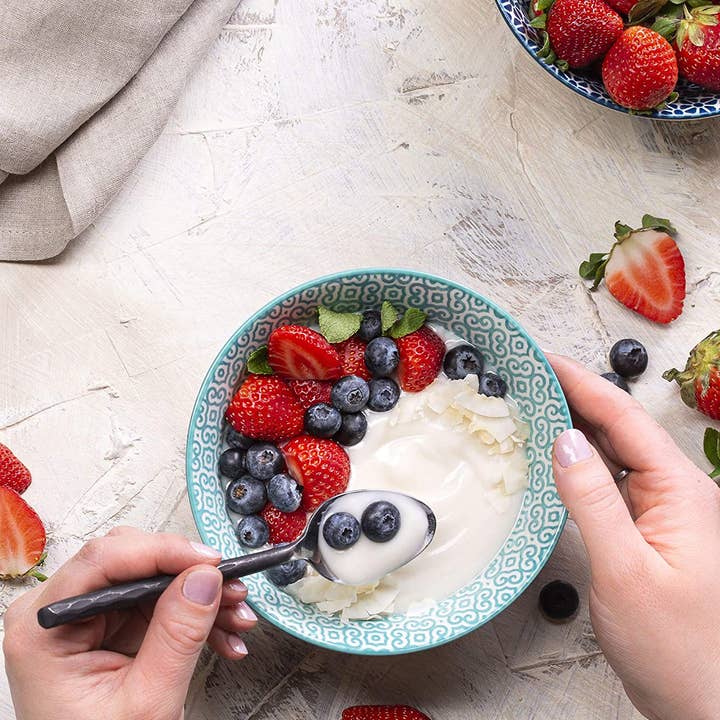 Kook - Wholesale Bowl - Kook Geometric Cereal Bowls, 18 oz, Set of 63