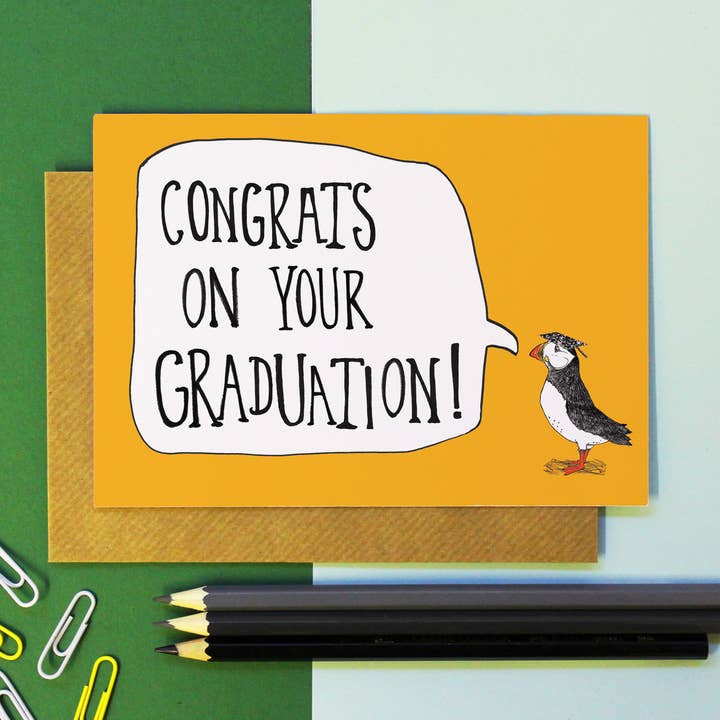 Happy Graduation Card for wholesale by martha and hepsie ltd