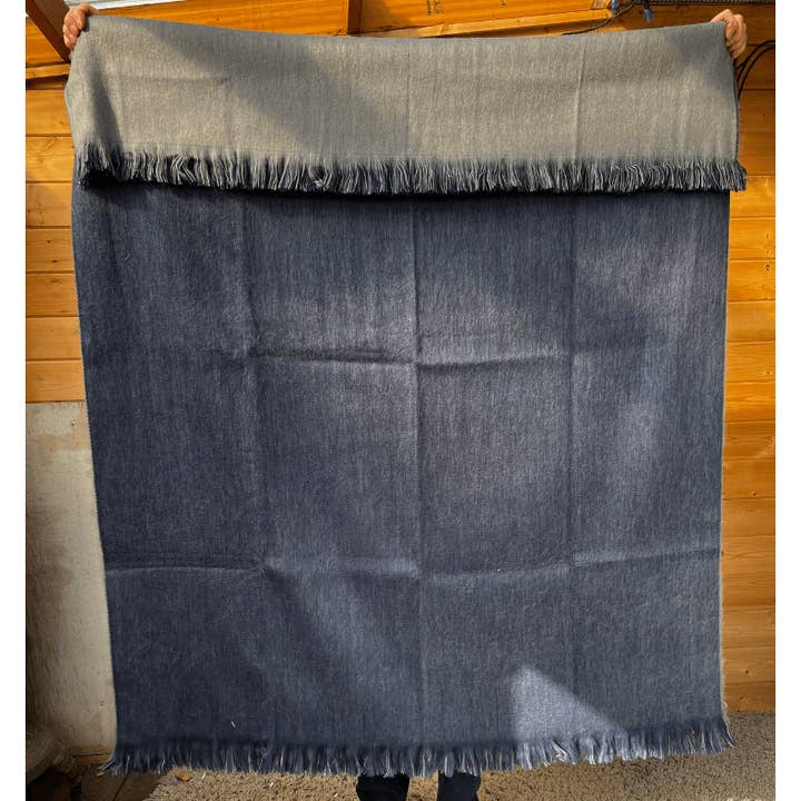 Meraki Movement - Wholesale Throw blanket - Stormy Seas Brushed Alpaca Throw Blanket5