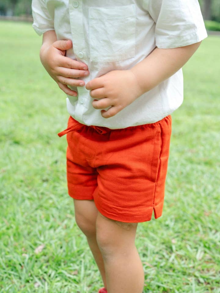 Dock Shorts in Lava for wholesale by Sonny James